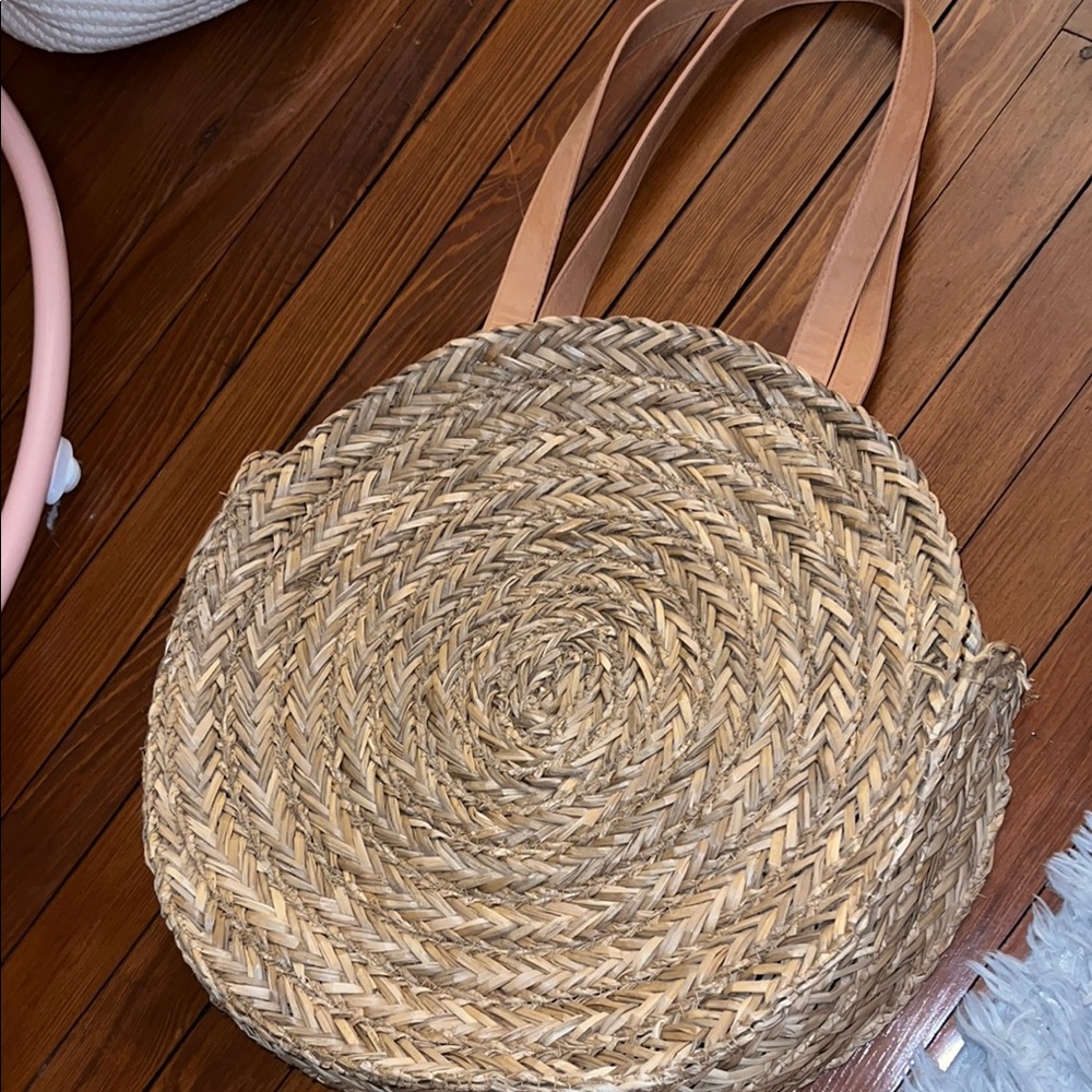 Universal Thread Tan and Brown Tote Bag with Rustic Texture